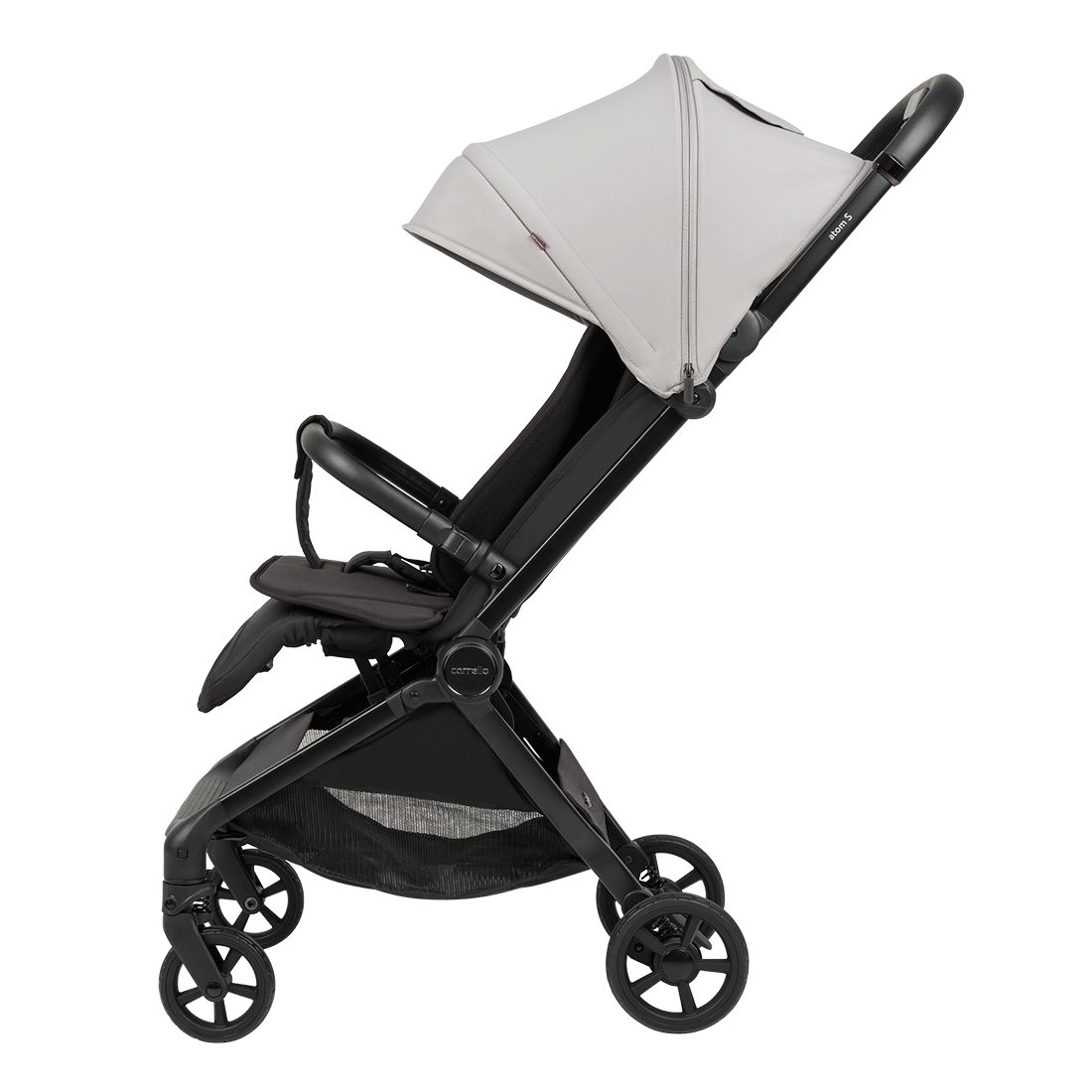 Passeggino Atom S 2025 schienale regolabile meccanicamente.