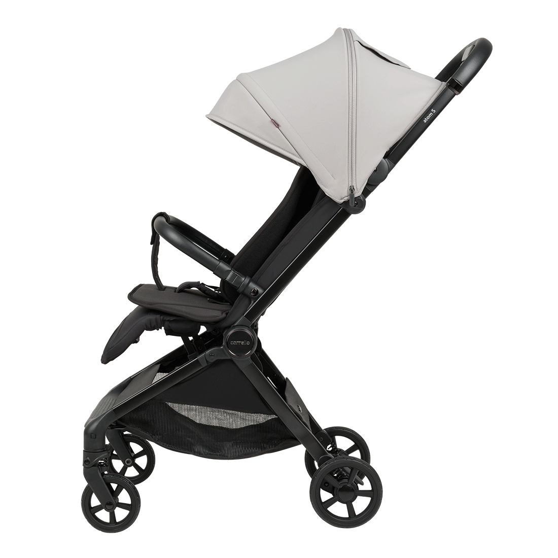 Passeggino Atom S 2025 schienale regolabile meccanicamente.