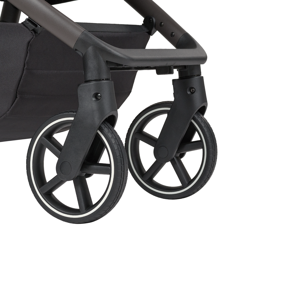 Passeggino Bravo SL Deluxe 2025 ruote anteriori con funzione di bloccaggio automatico