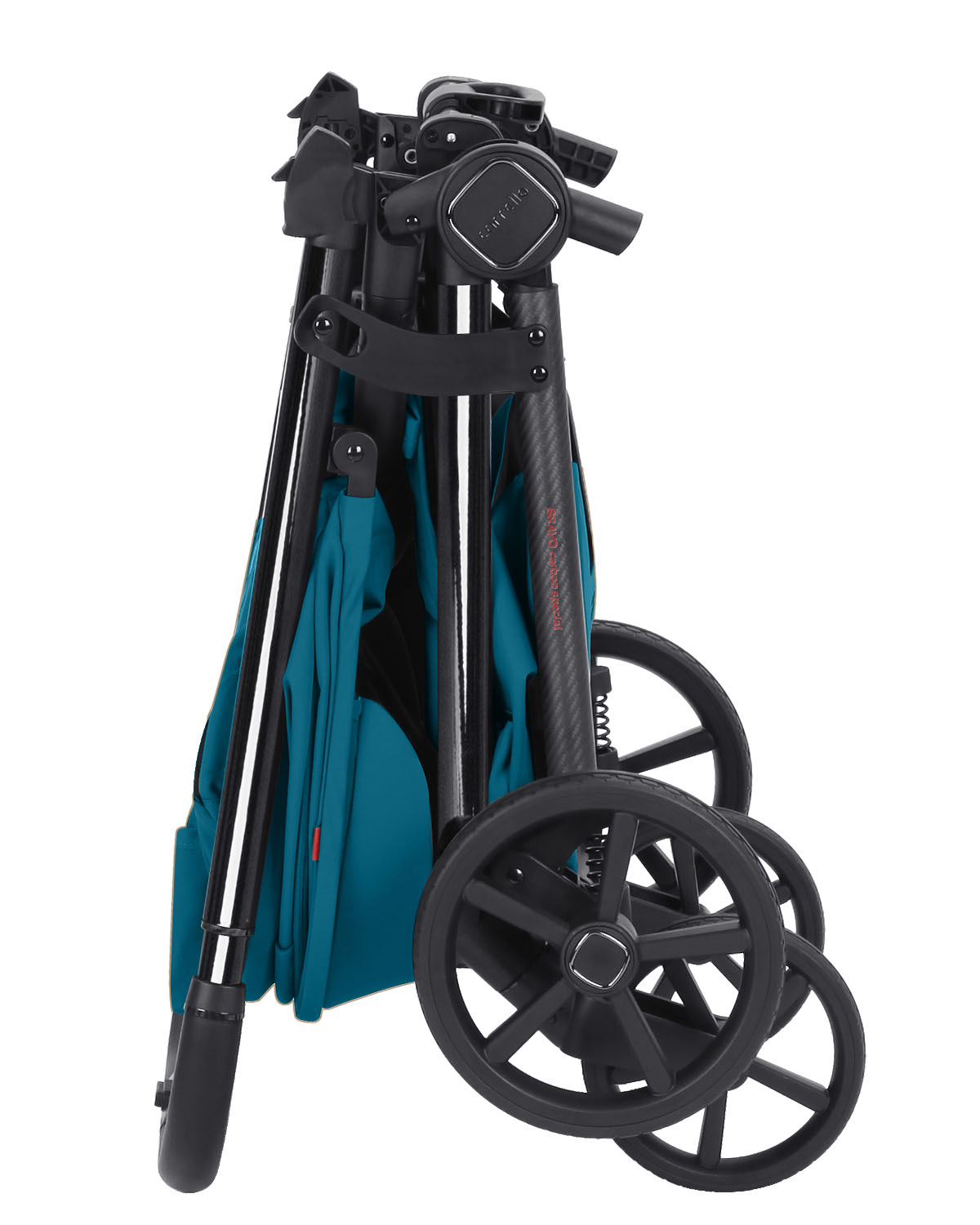 Passeggino Bravo Carbon 2025 passeggino pieghevole seduto all'interno