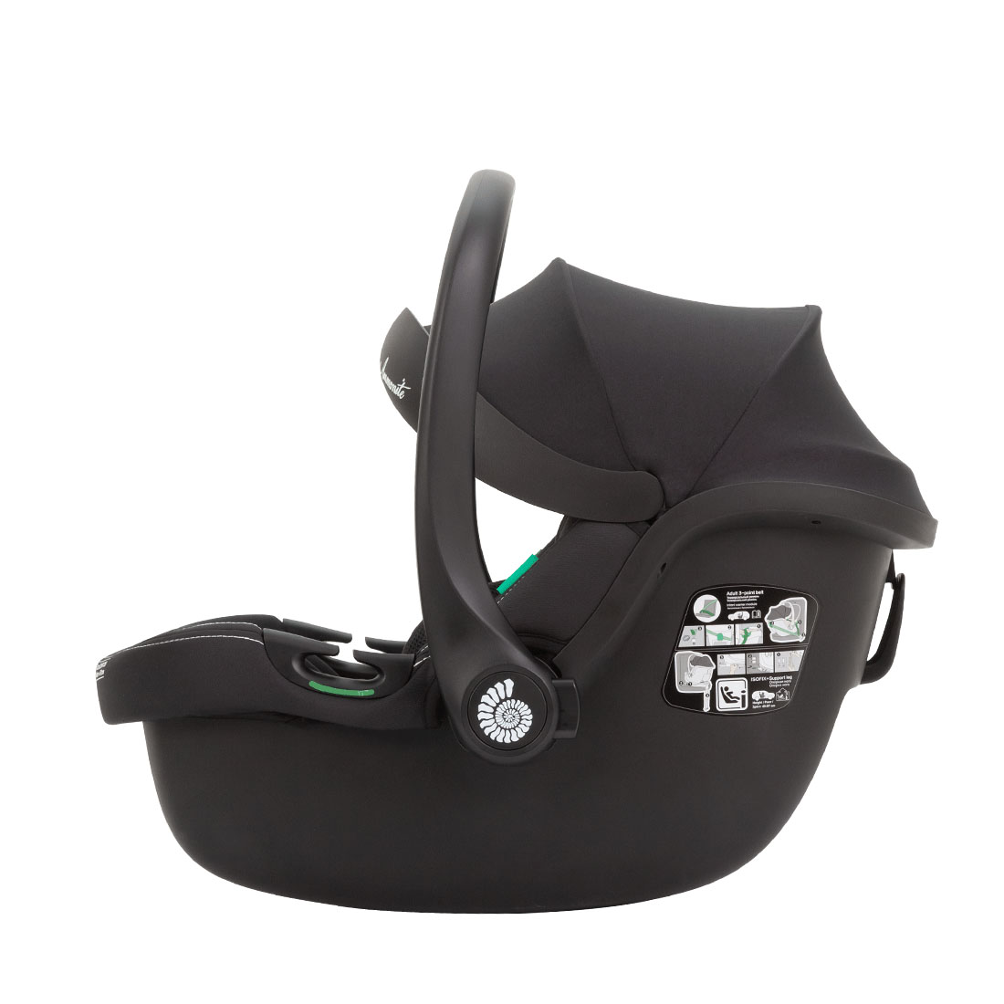 Seggiolino Auto Ammonite + base 2025 maniglia regolabile.